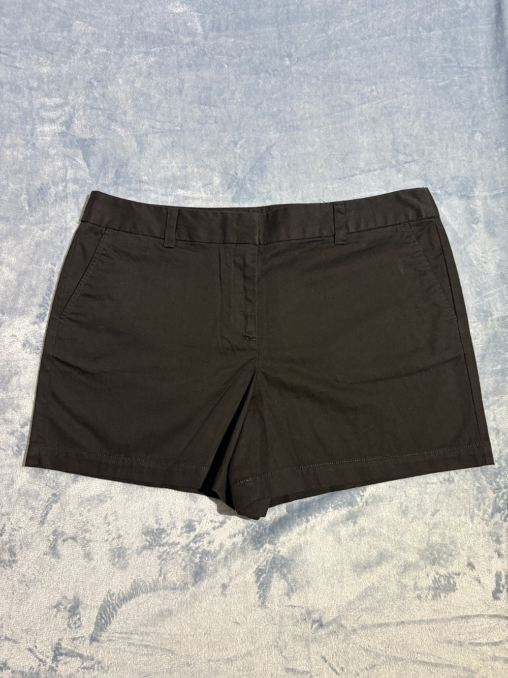 LOFT Black Classic Bermuda Shorts